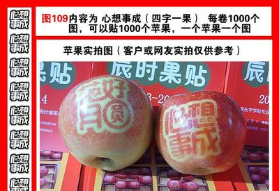 红富士苹果贴字文化赋能 '心想事成'图109产品畅销全国果农增收